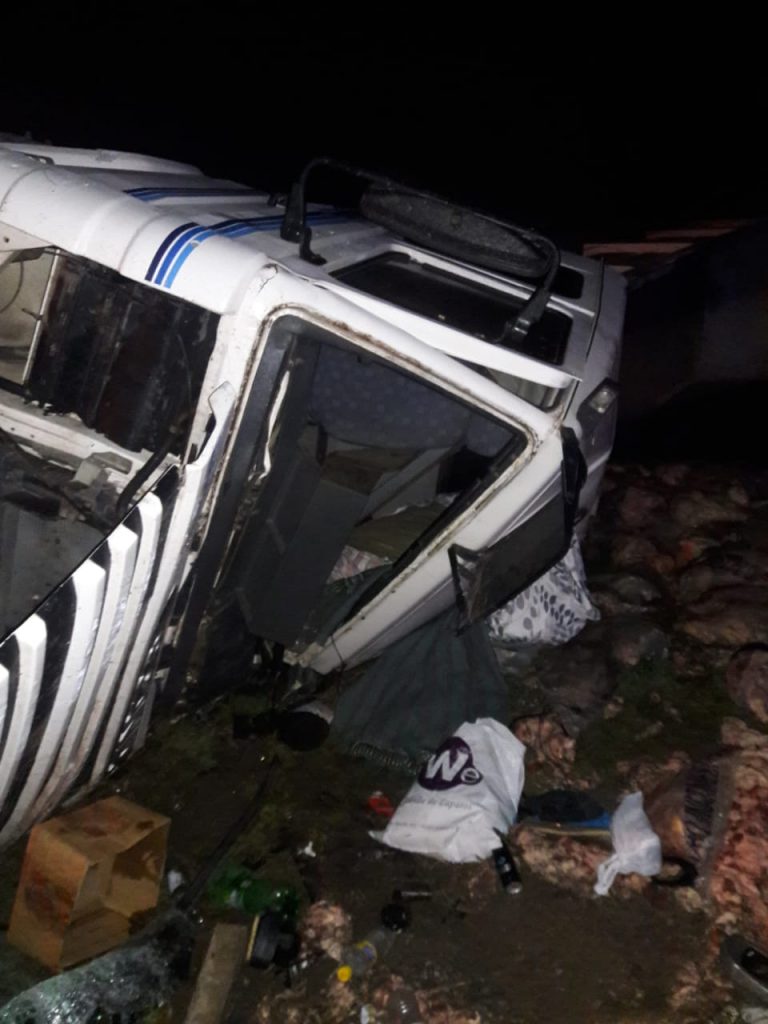 Choque, vuelco y fuga 2 Choque, vuelco y fuga 1