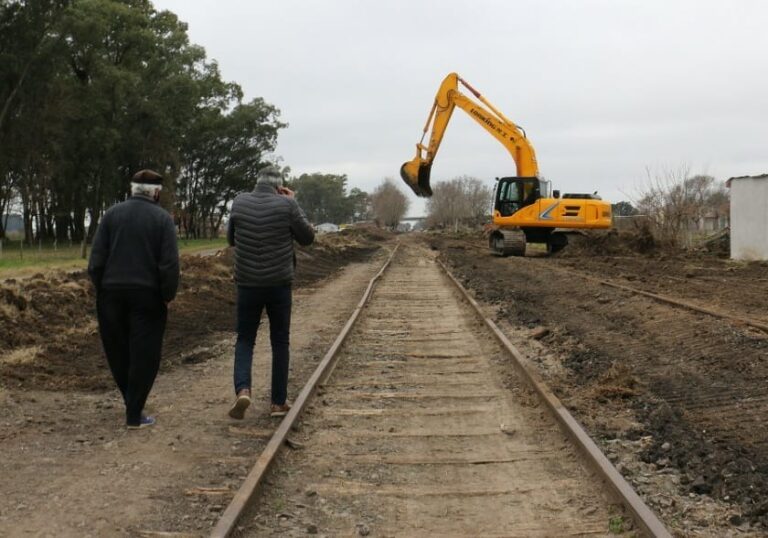 Puglelli recorriendo las vías en Solís.
