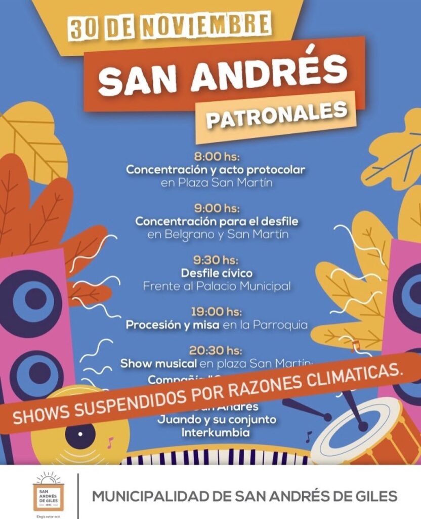 Fiesta del pueblo: se suspenden los shows de esta noche