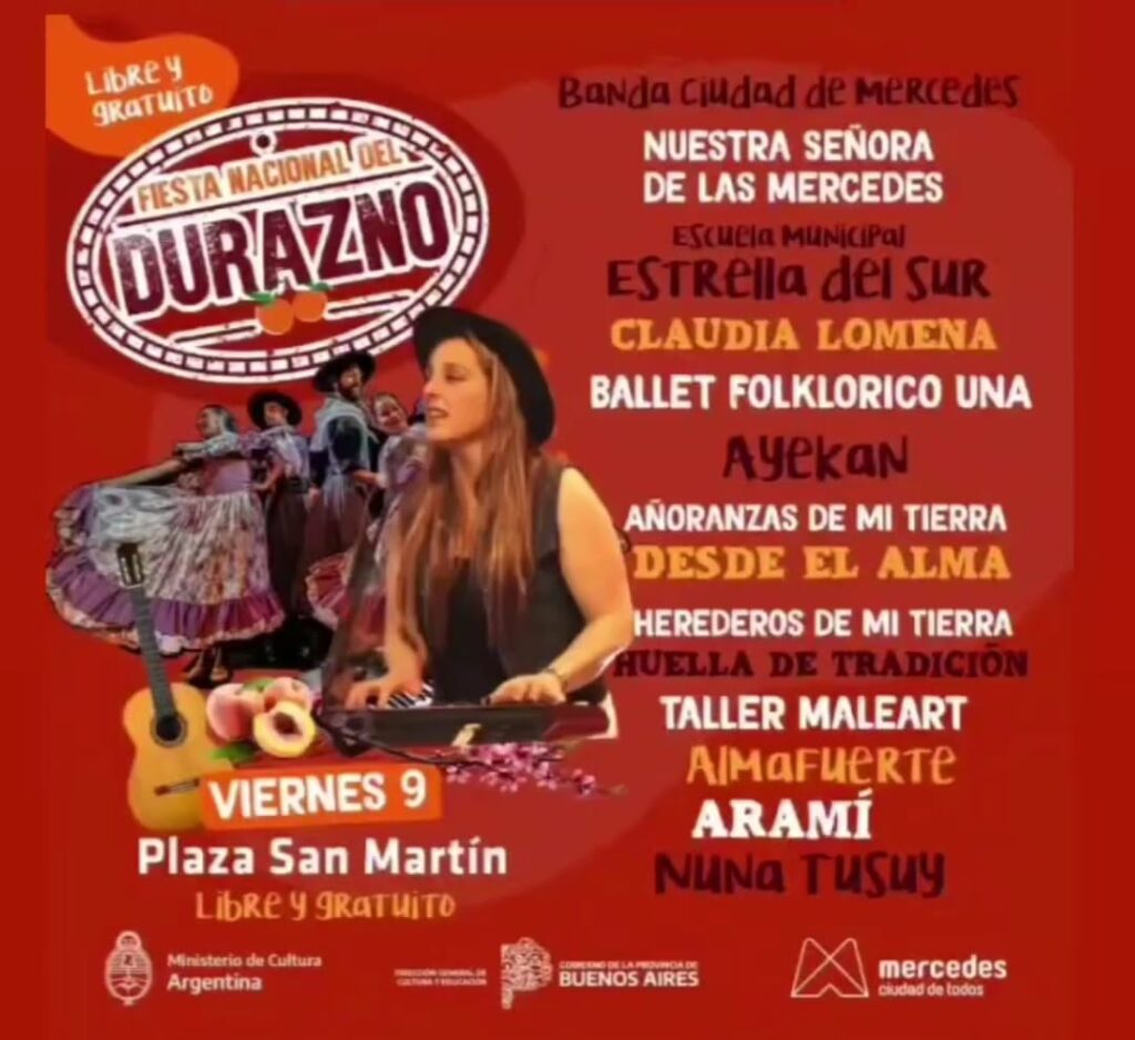 Este fin de semana llega la Fiesta del Durazno a Mercedes 1 WhatsApp Image 2022 12 07 at 8.32.56 PM