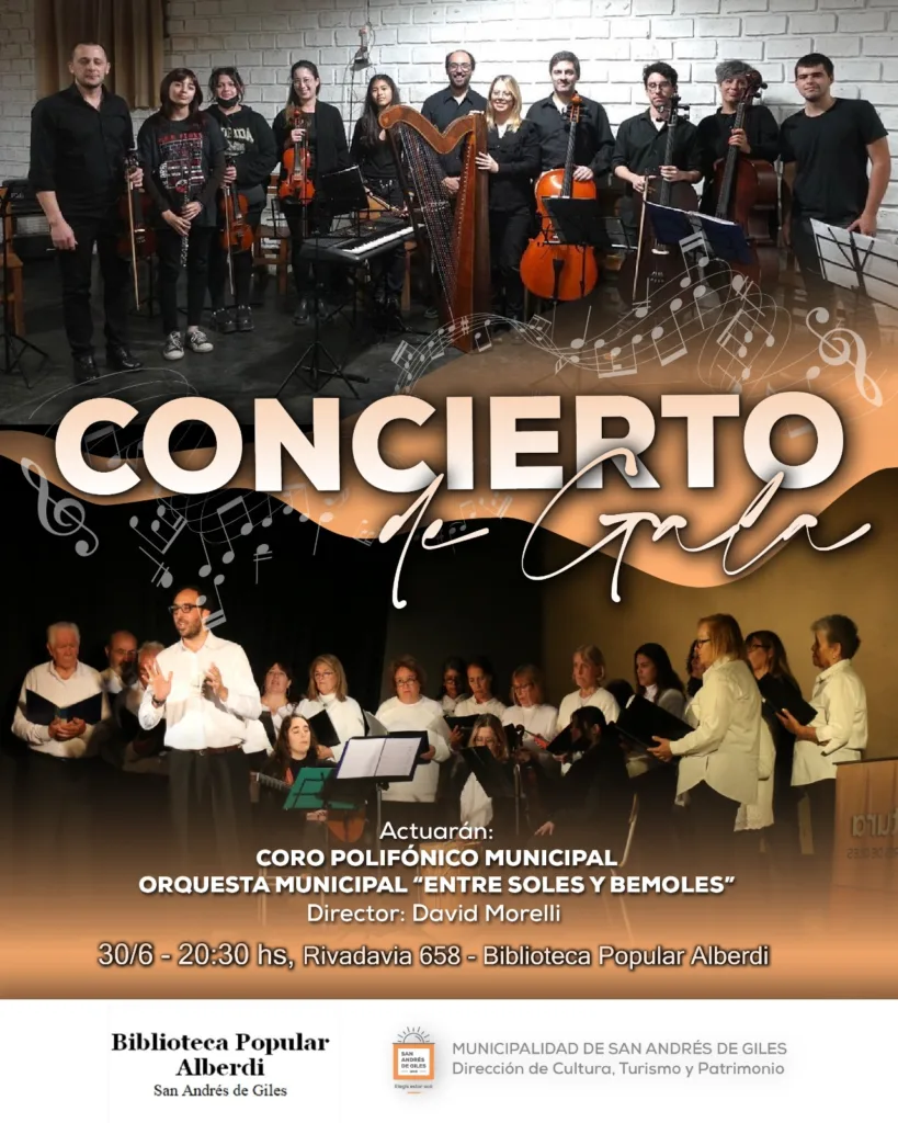 Concierto de Gala en la Biblioteca Alberdi 1 Música en vivo en la biblioteca. Se presentarán los músicos del