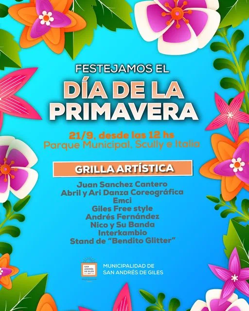 ¿cómo se va a festejar el dia de la primavera en giles?