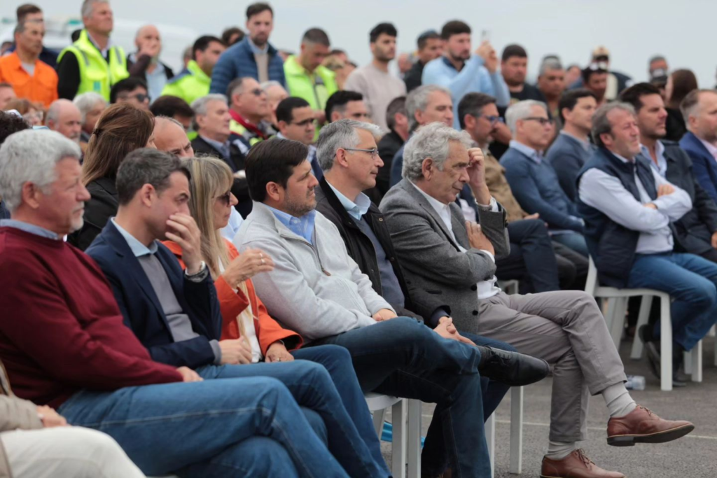 Puglelli y gesualdi, junto al presidente en pergamino
