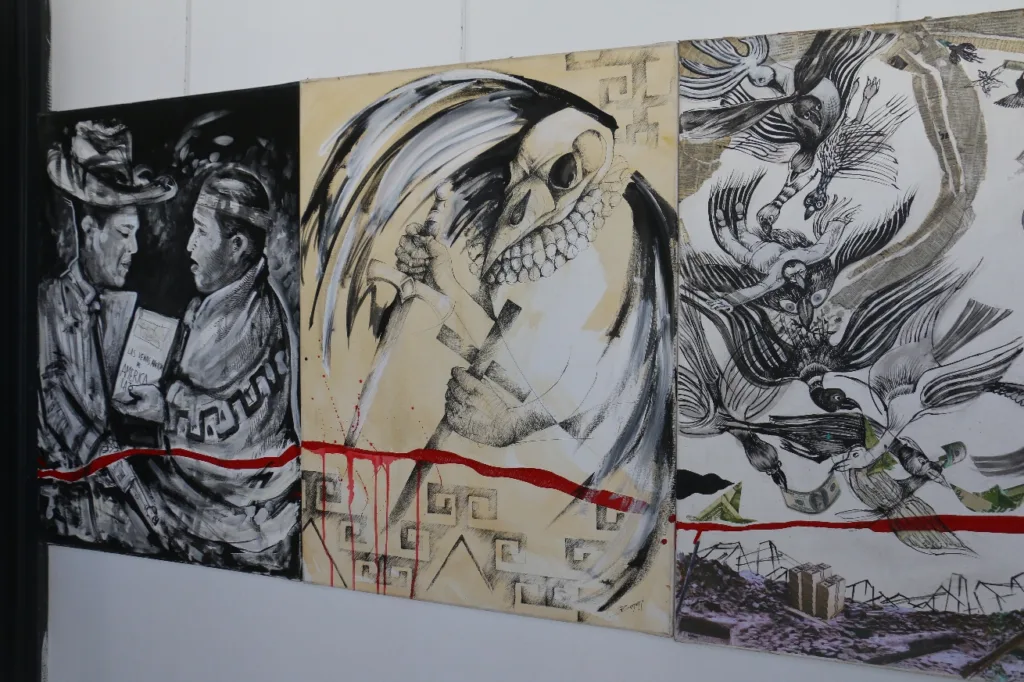 Inauguraron una impactante muestra basada en las venas abiertas de américa latina