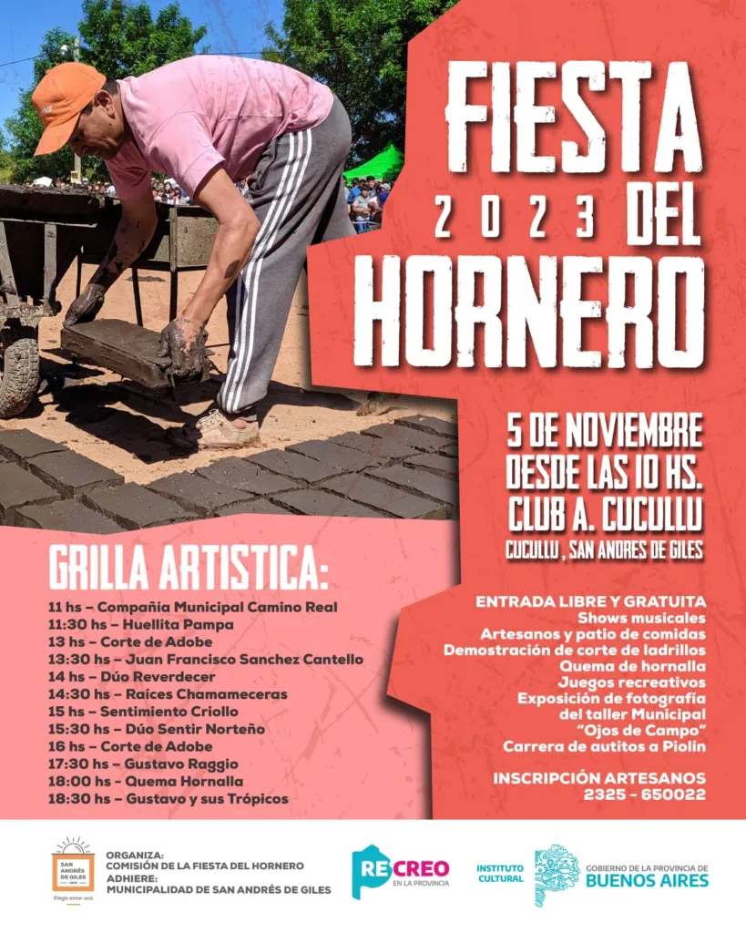 Fiesta del hornero 2023: conocé la grilla artística
