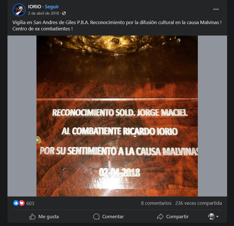 El día que ricardo iorio visitó san andrés de giles