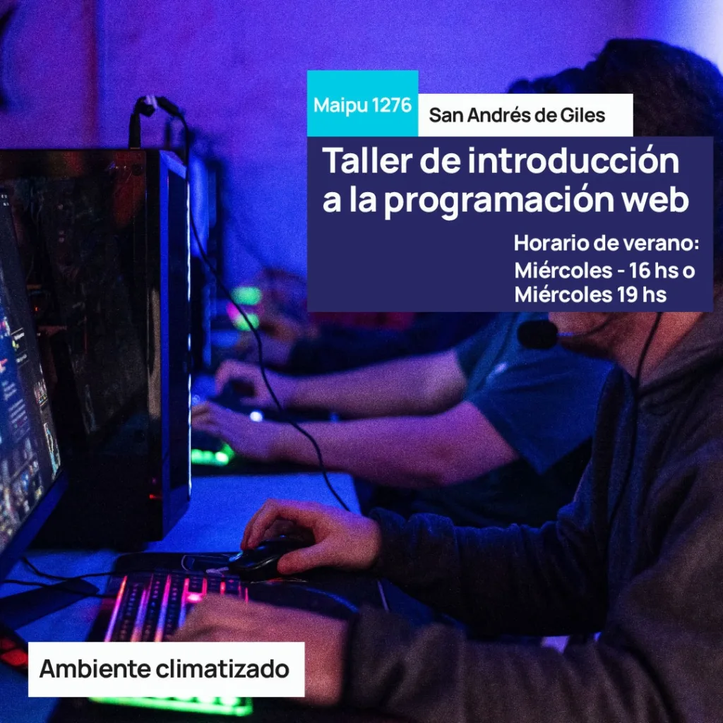 Aprendé a programar: comienza el taller de verano 1 Aprendé a programar: comienza el taller de verano