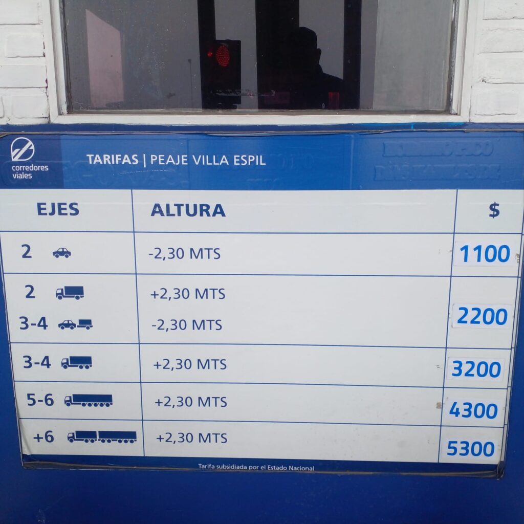 Nuevo aumento del peaje
