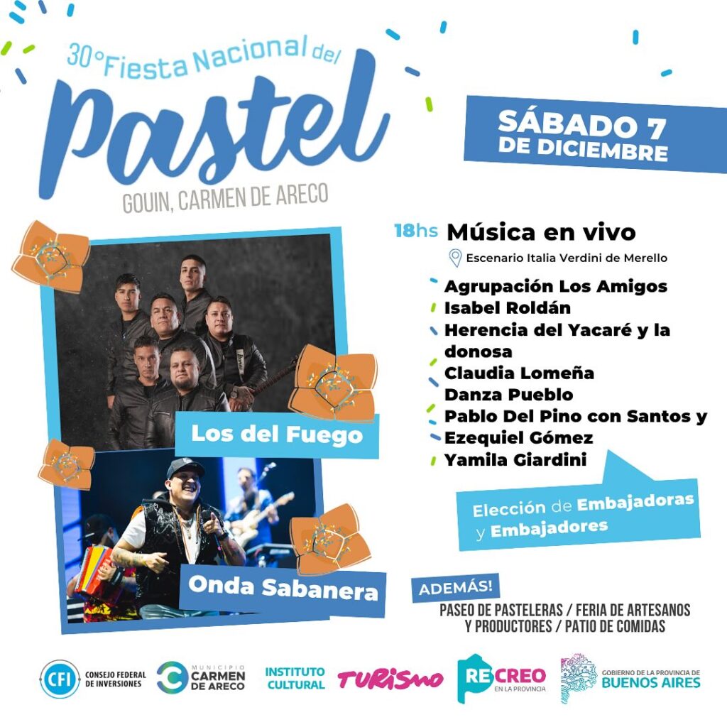 Se viene la Fiesta del Pastel en Carmen de Areco 1 Se viene la fiesta del pastel en carmen de areco