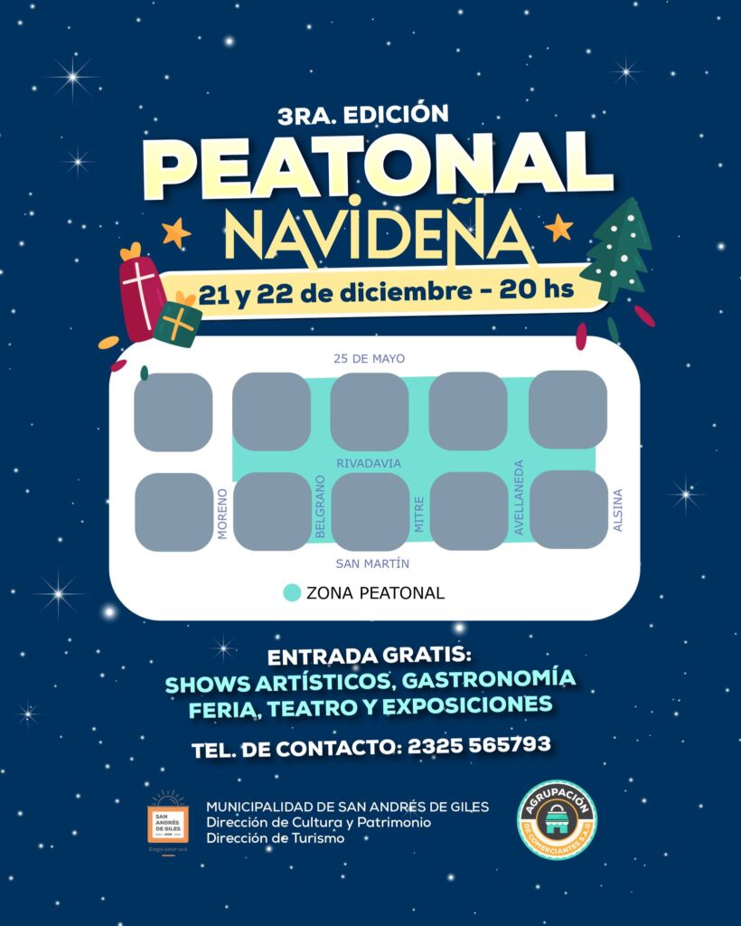 Vuelven las noches de peatonal edición navideña