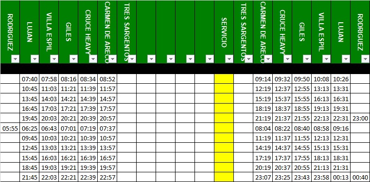 Línea 276: los horarios para estas fiestas