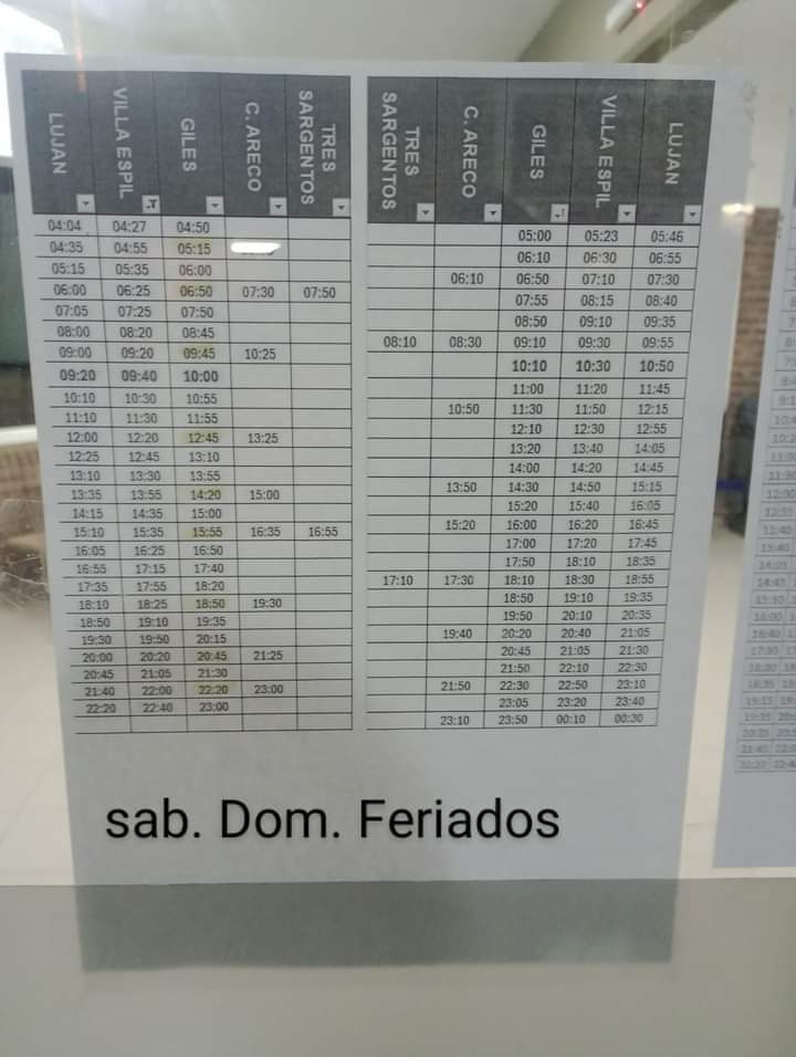 Linea 276: nuevos horarios de verano 1