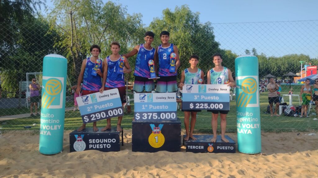 Beach volley: el frontón fue sede del circuito argentino  3