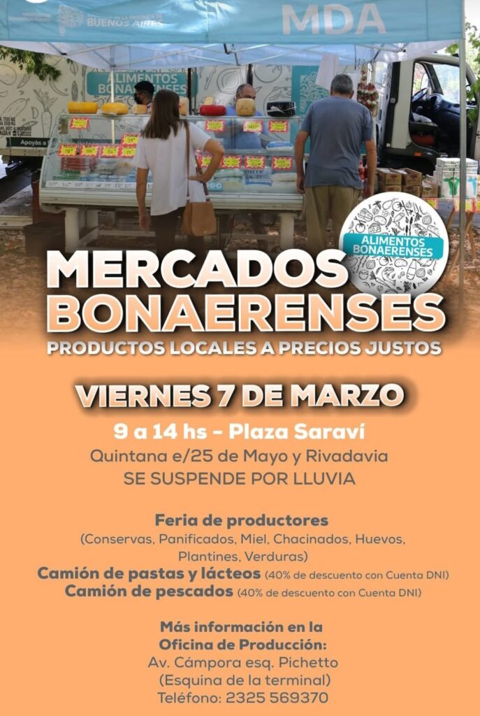 Vuelve mercados bonaerenses a la plaza saraví