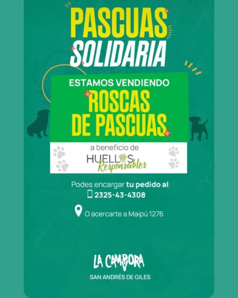 Rosca de Pascuas para ayudar a Huellas Responsables 1 Rosca de pascuas para ayudar a huellas responsables
