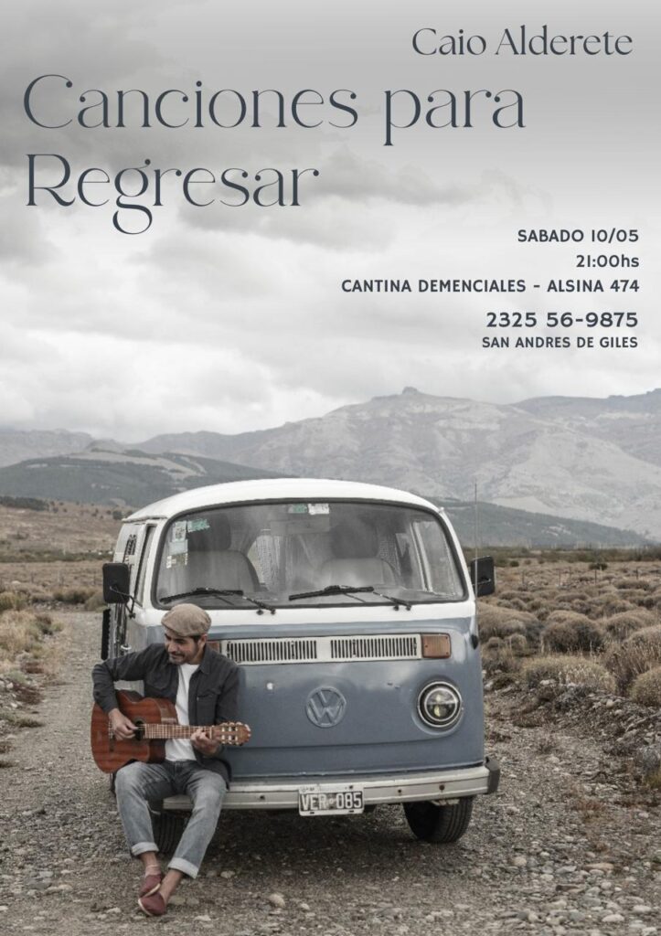 Canciones para Regresar: Caio Alderete vuelve a Giles con su música 2 Canciones para regresar: caio alderete vuelve a giles con su música 1