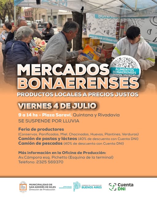 Mercados Bonaerenses llega a plaza Saraví con descuentos del 40% 1 Mercados bonaerenses llega a plaza saraví con descuentos del 40%