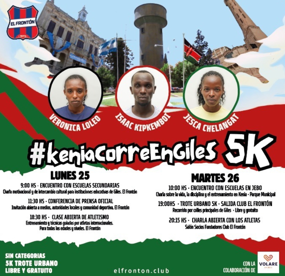 Giles recibe a atletas de élite de Kenia: charlas, trote y una experiencia única organizada por El Frontón 1 Giles recibe a atletas de élite de kenia: charlas, trote y una experiencia única organizada por el frontón