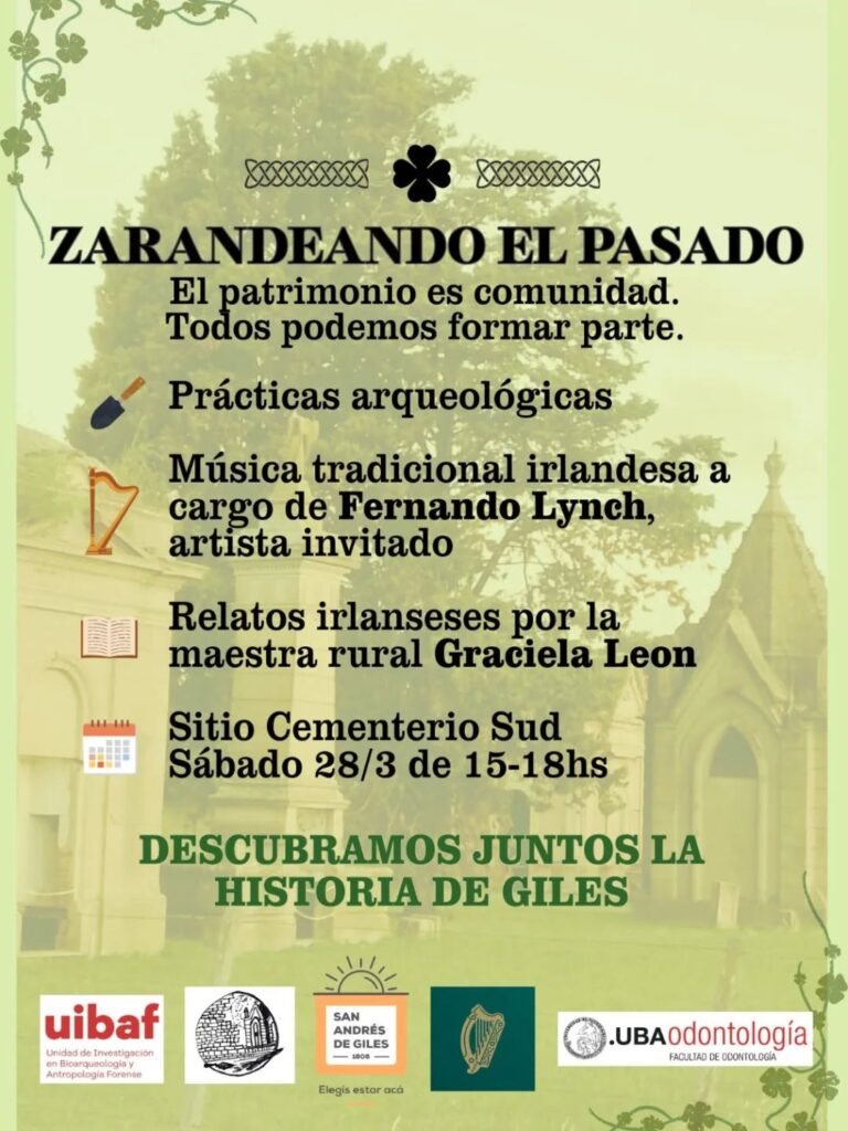 “Zarandeando el Pasado”: una invitación a descubrir la historia irlandesa del Cementerio Sud 1 “zarandeando el pasado”: una invitación a descubrir la historia irlandesa del cementerio sud