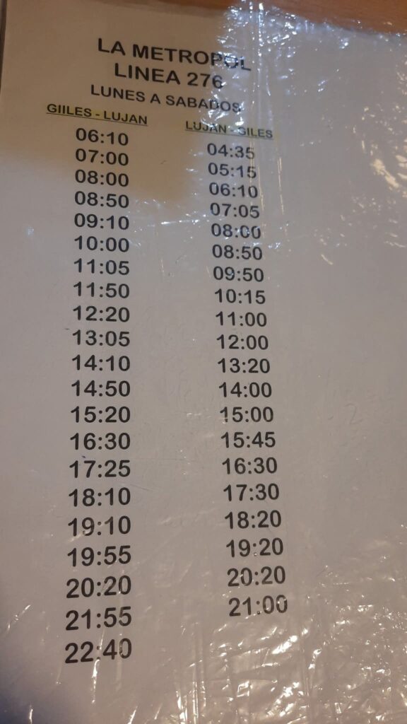 Colectivos: horarios actualizados de la línea 276 y la línea 206