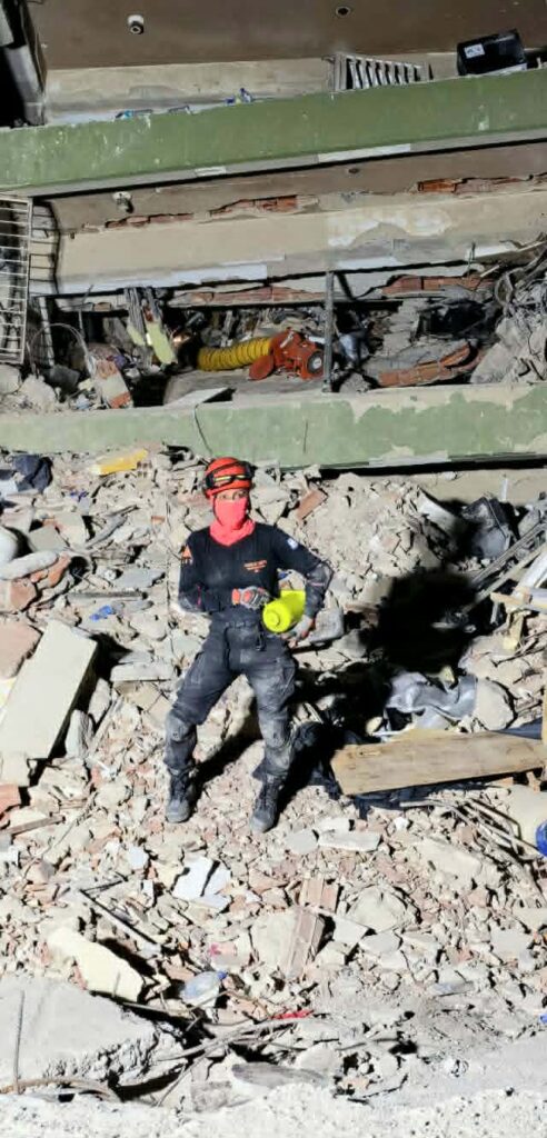 Cecilia, la rescatista de azcuénaga que colabora en venezuela tras los terremotos