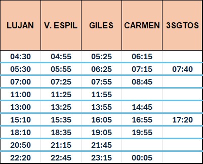 Línea 276: Metropol difunde sus nuevos horarios 2 Línea 276: metropol difunde sus nuevos horarios 1