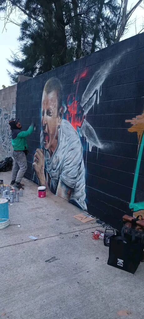Alexandro ramirez, el muralista que pintará el homenaje al indio solari en giles