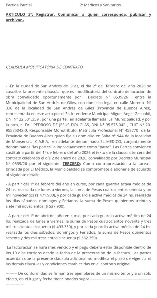 El comunicado municipal abre nuevos interrogantes sobre el detenido que trabajó en el hospital san andrés 1